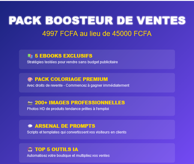 Shop AI : Boosteur de Ventes Instantané